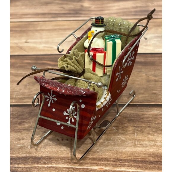 2003 HALLMARK KEEPSAKE ORNAMENT QRP4247 SANTA'S MAGIC SLEIGH TOYS SNOWMAN - Picture 10 of 11